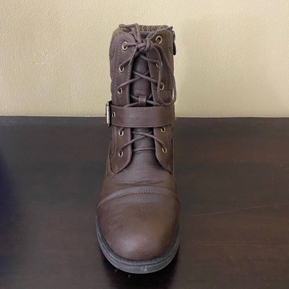 GLOBALWIN Ankle Boots for Women Combat Boots - Picture 3 of 5